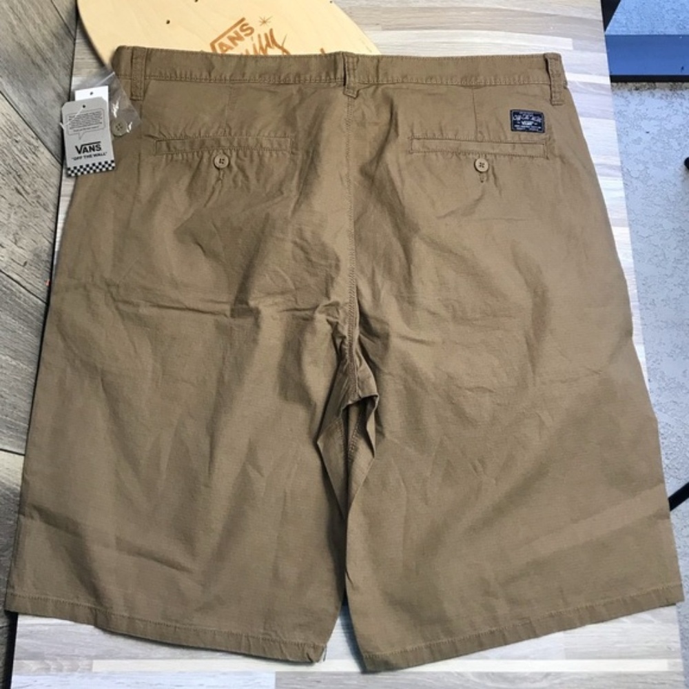NWT VANS Men’s Splitter-B Skate Shorts Beige Khaki - Picture 7 of 8